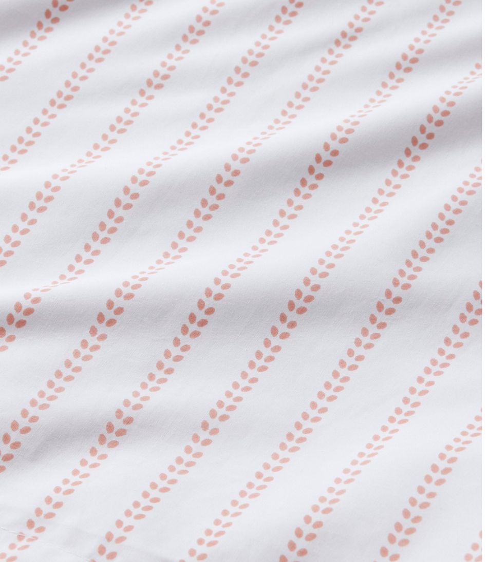 Sunwashed Percale Comforter Cover, Stripe Leaf | L.L.Bean