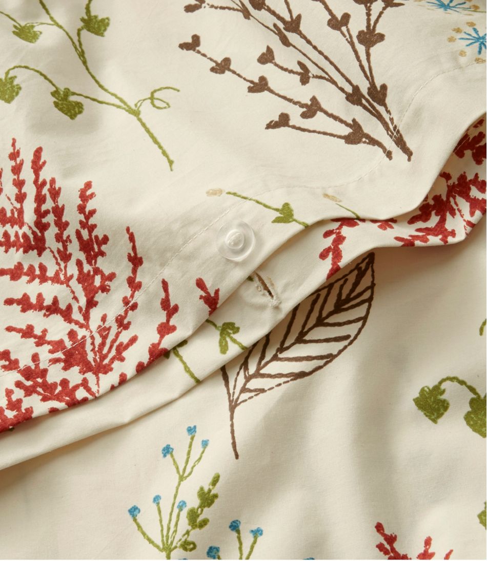 Botanical Floral Percale Comforter Cover Collection | L.L.Bean