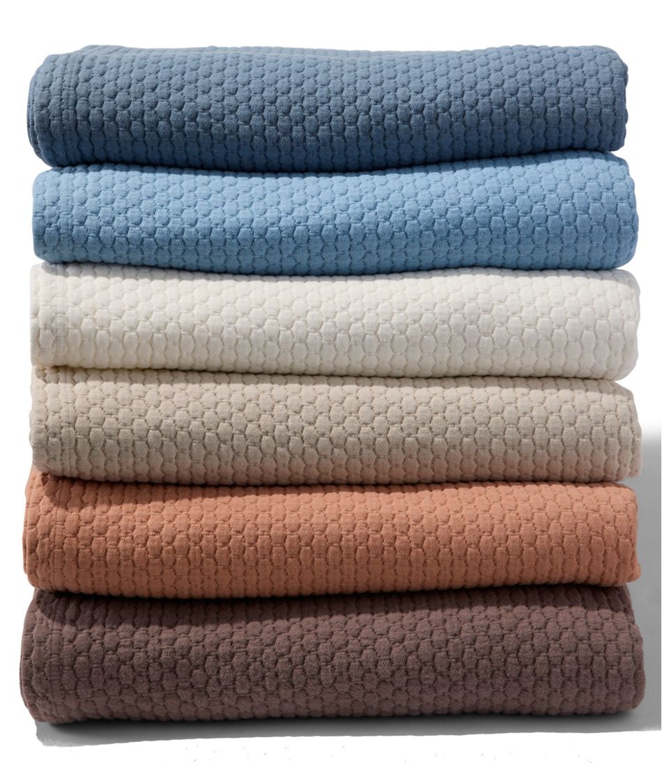 Organic Honeycomb Matelassé Coverlet | L.L.Bean