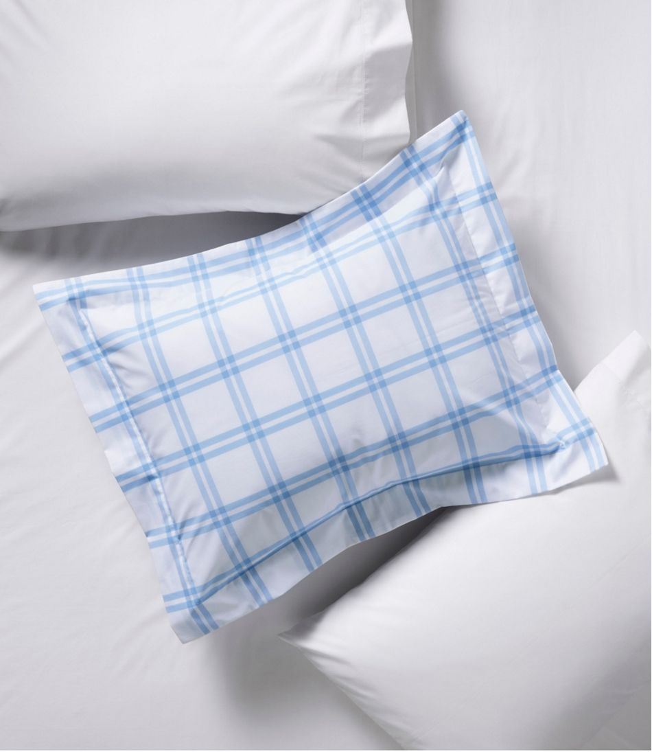 280-Thread-Count Pima Cotton Percale Comforter Cover Collection, Windowpane | L.L.Bean