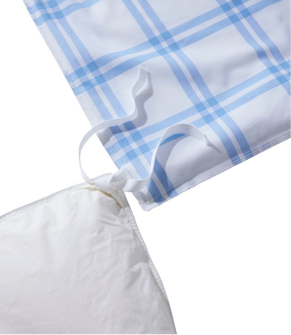 280-Thread-Count Pima Cotton Percale Comforter Cover Collection, Windowpane | L.L.Bean