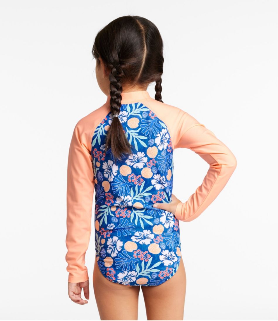 Girls' Watersports Swimwear, Rashguard One-Piece | L.L.Bean