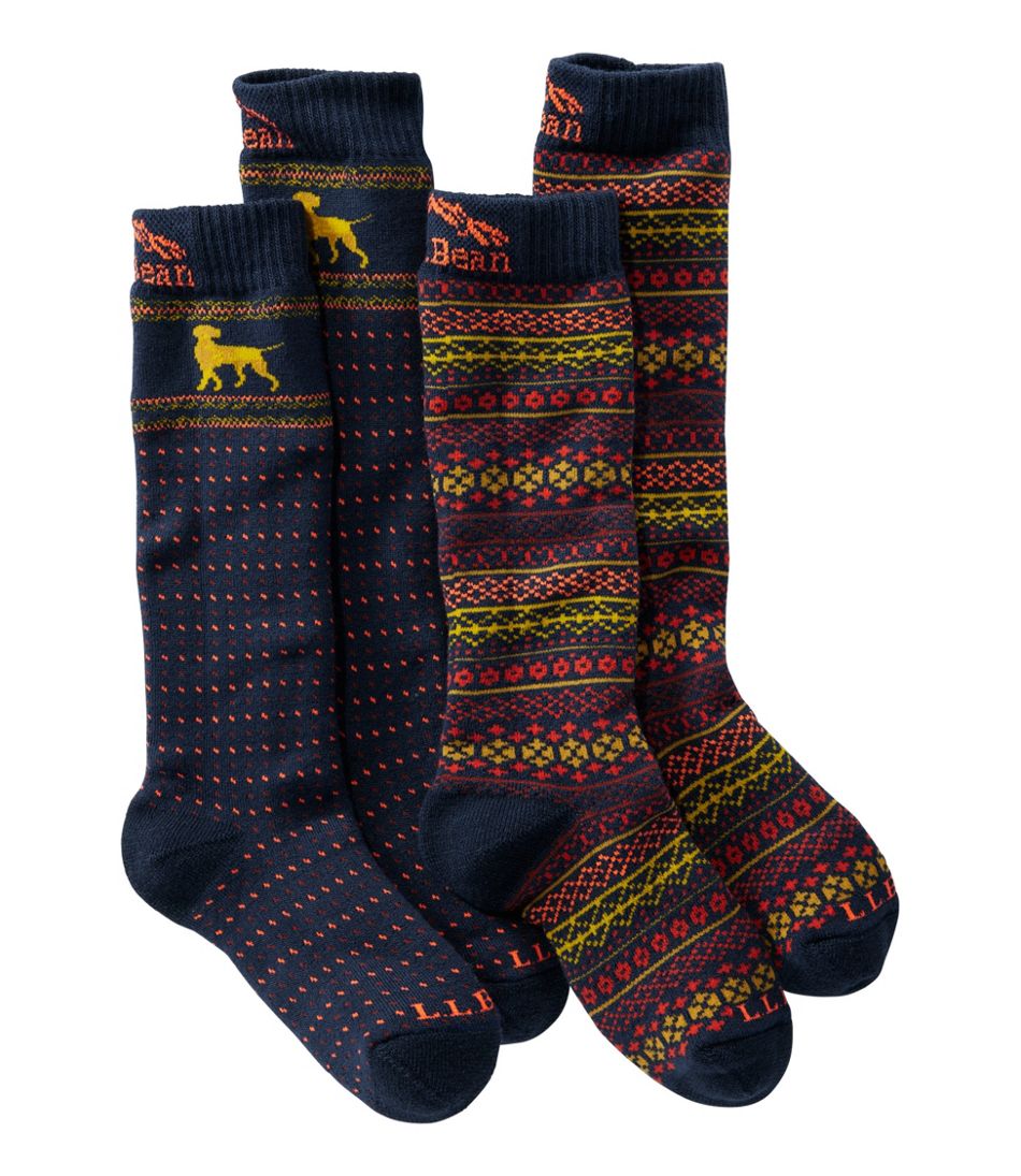 Kids' Winter Snow Sports Socks, 2-Pack | L.L.Bean