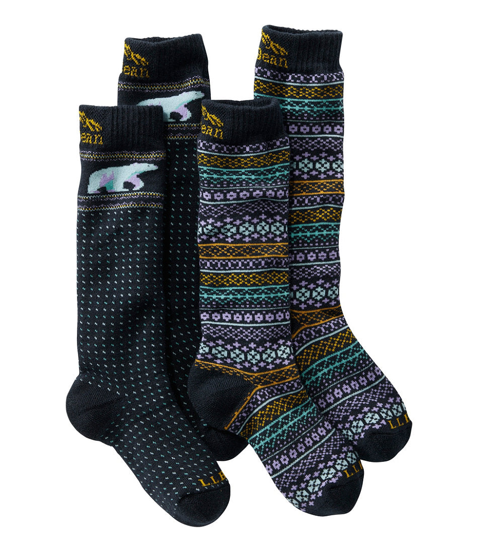 Midnight Black Polar Bear / Fair Isle,Small