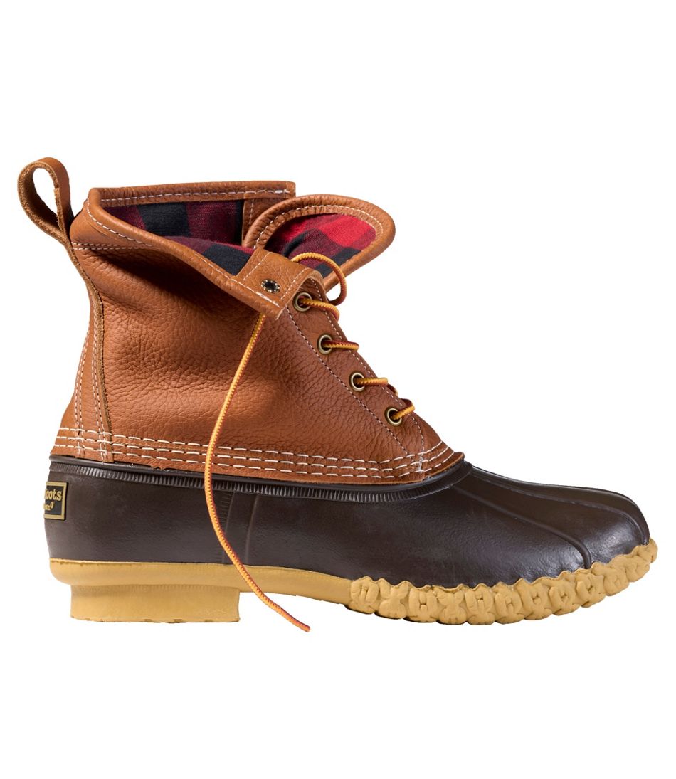 Men's Bean Boots 8", Flannel-Lined Insulated | L.L.Bean