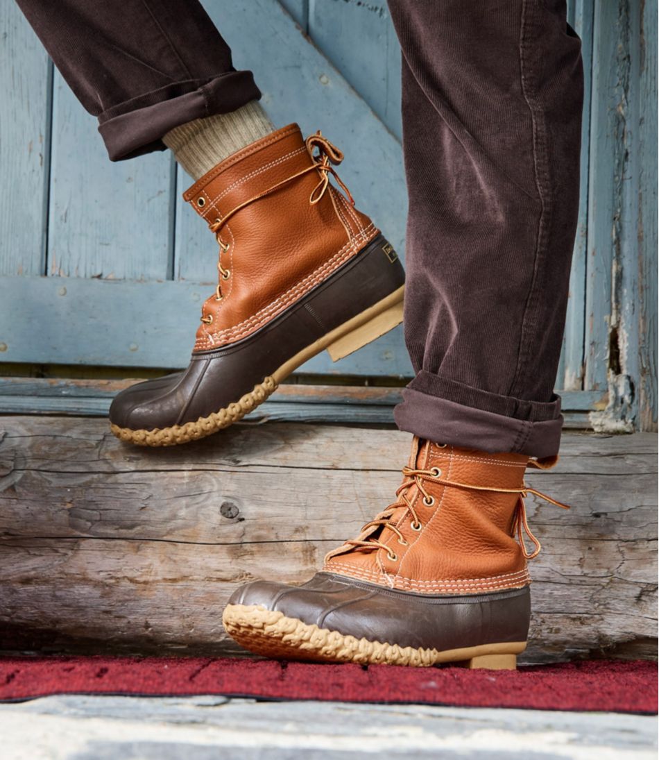 Men's Bean Boots 8", Flannel-Lined Insulated | L.L.Bean