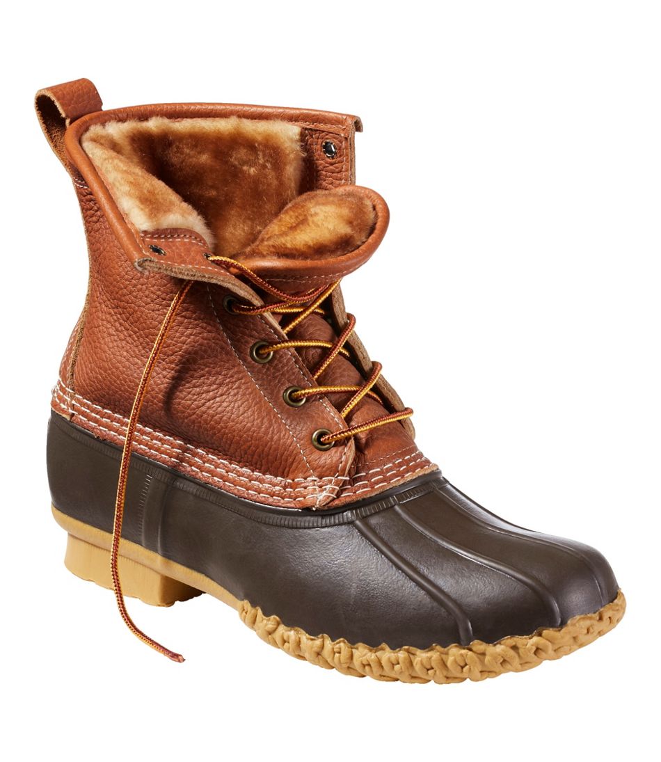 Men's Bean Boots, 8" Shearling-Lined Insulated | L.L.Bean