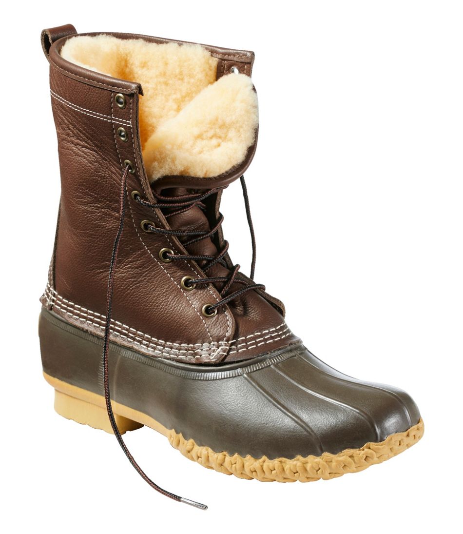 Men's Bean Boots, 10" Shearling-Lined | L.L.Bean