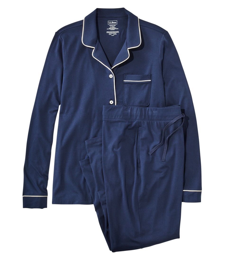 Women's Super-Soft Shrink-Free Pajama Set, Button-Front | L.L.Bean