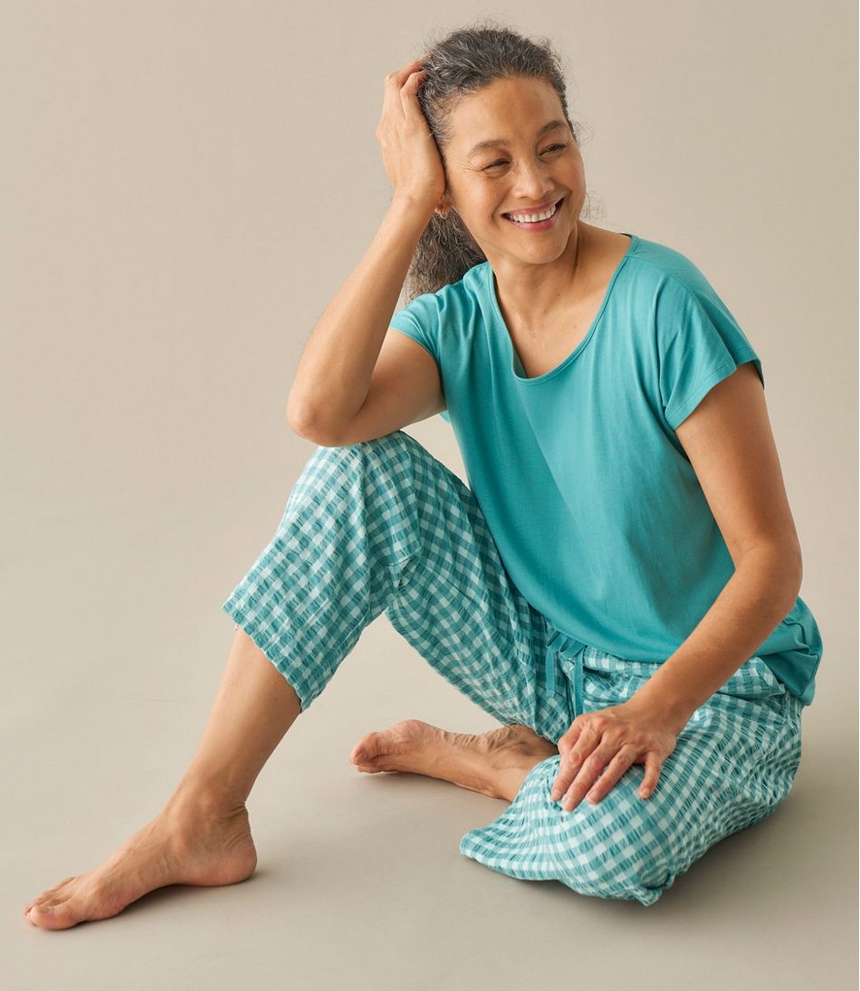 Women's Bean's Seacoast Seersucker Pajama Pant Set | L.L.Bean