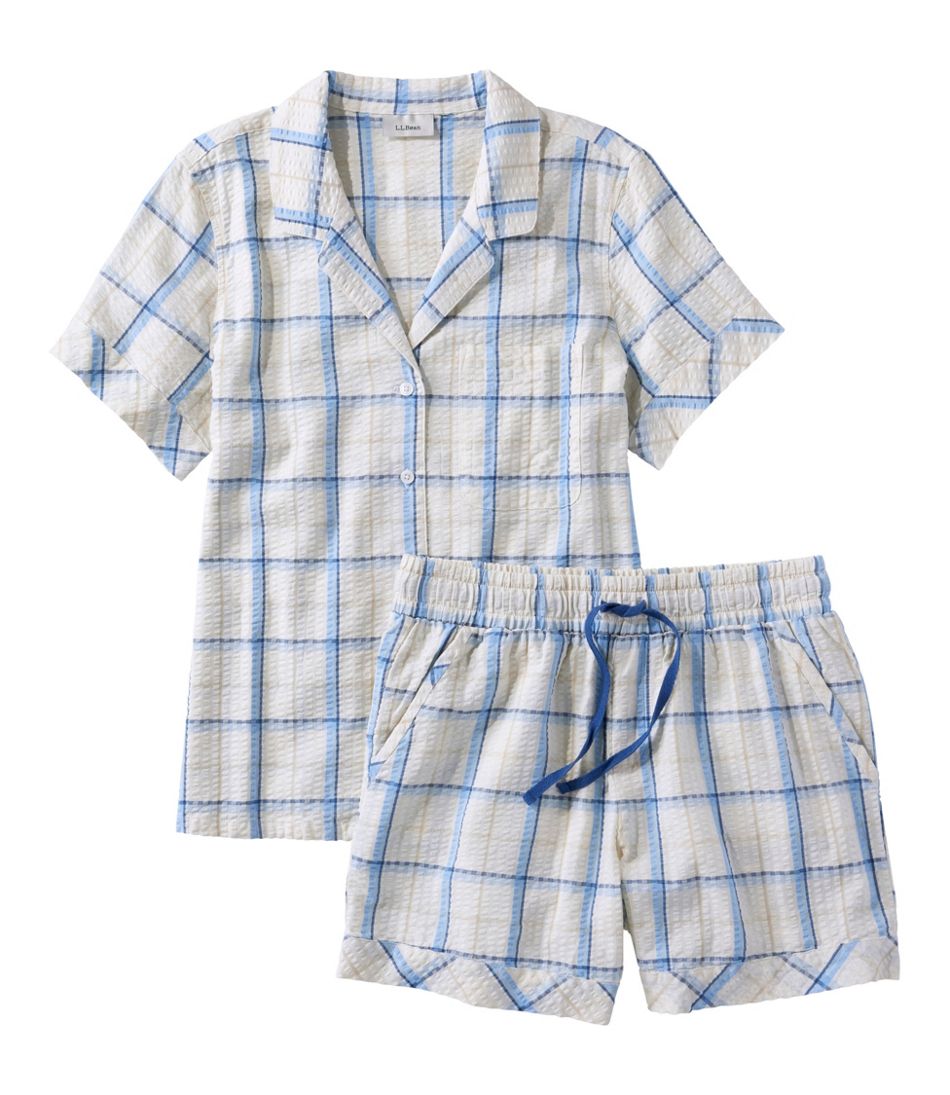 Women's Bean's Seacoast Seersucker Short Set | L.L.Bean