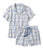 Brightwater Blue Plaid