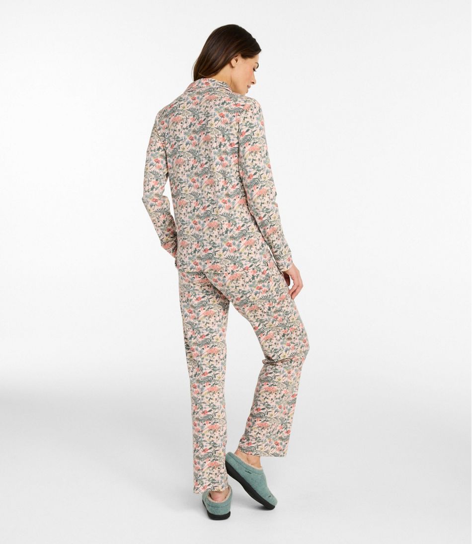 Women's Super-Soft Shrink-Free Pajama Set, Button-Front | L.L.Bean
