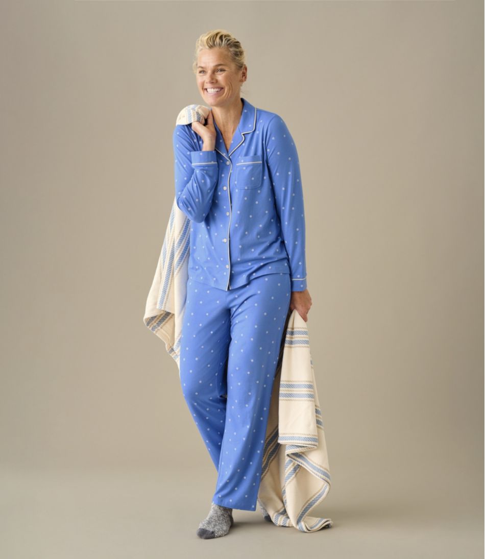 Women's Super-Soft Shrink-Free Pajama Set, Button-Front | L.L.Bean