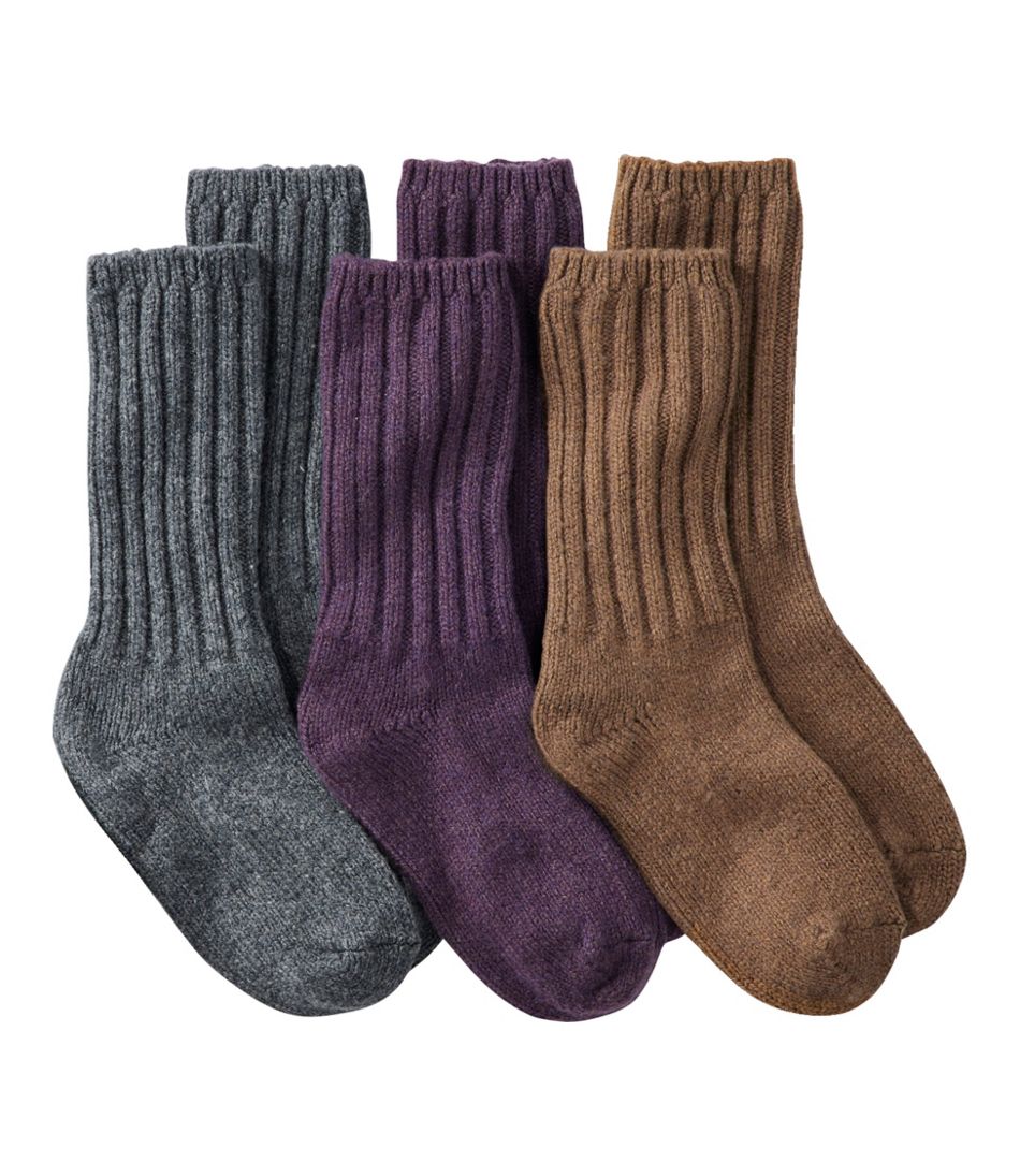 Adults' Merino Wool Ragg Socks, 3-Pack | L.L.Bean