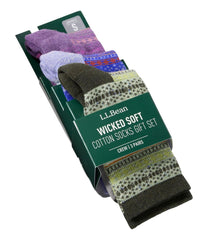 Adults' Wicked Soft Cotton Socks Fair Isle Gift Set, 3-Pack | L.L.Bean