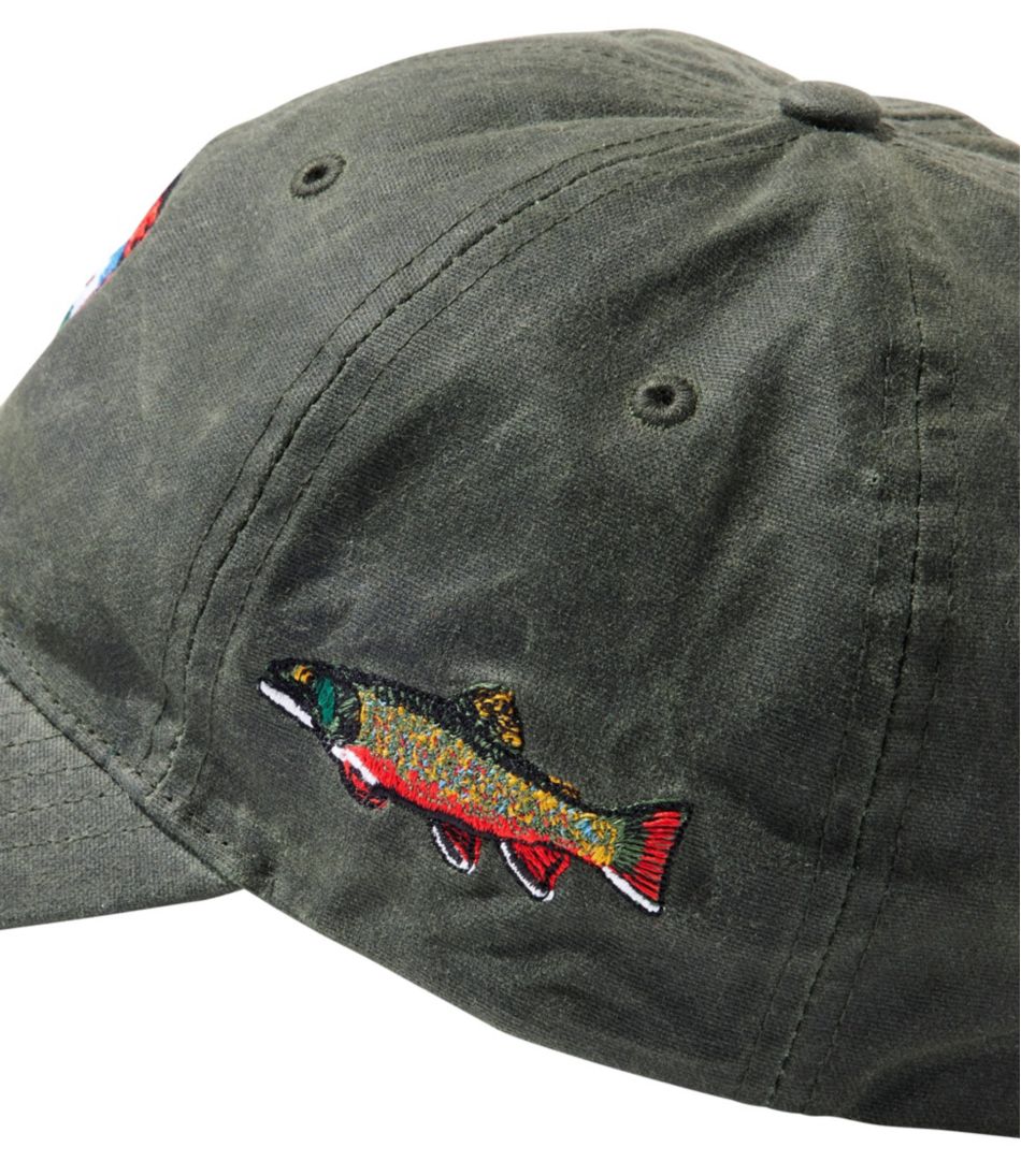 Adults' MIF&W Waxcloth Hat, Brook Trout | L.L.Bean