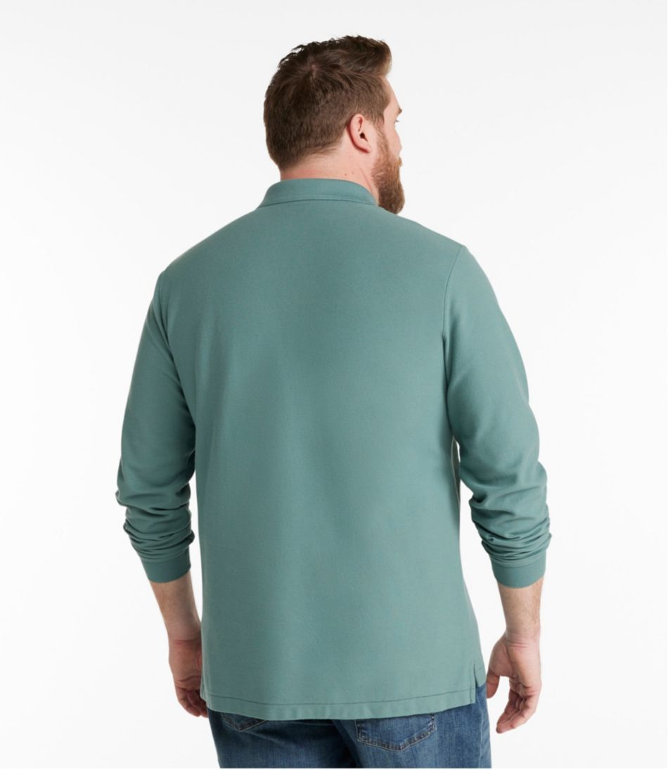Men's Premium Double L® Polo, Long-Sleeve Without Pocket | L.L.Bean