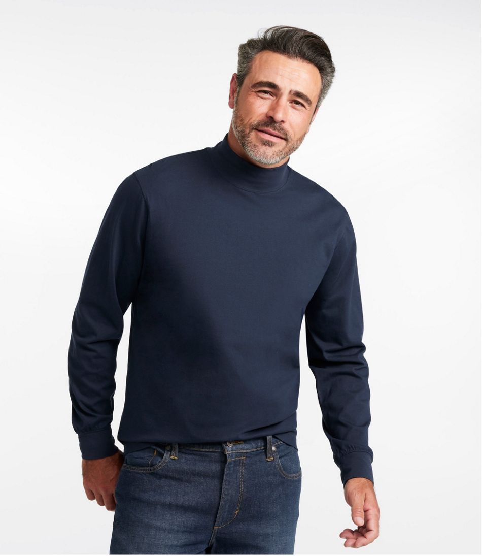 Men's Carefree Unshrinkable Mockneck Shirt | L.L.Bean
