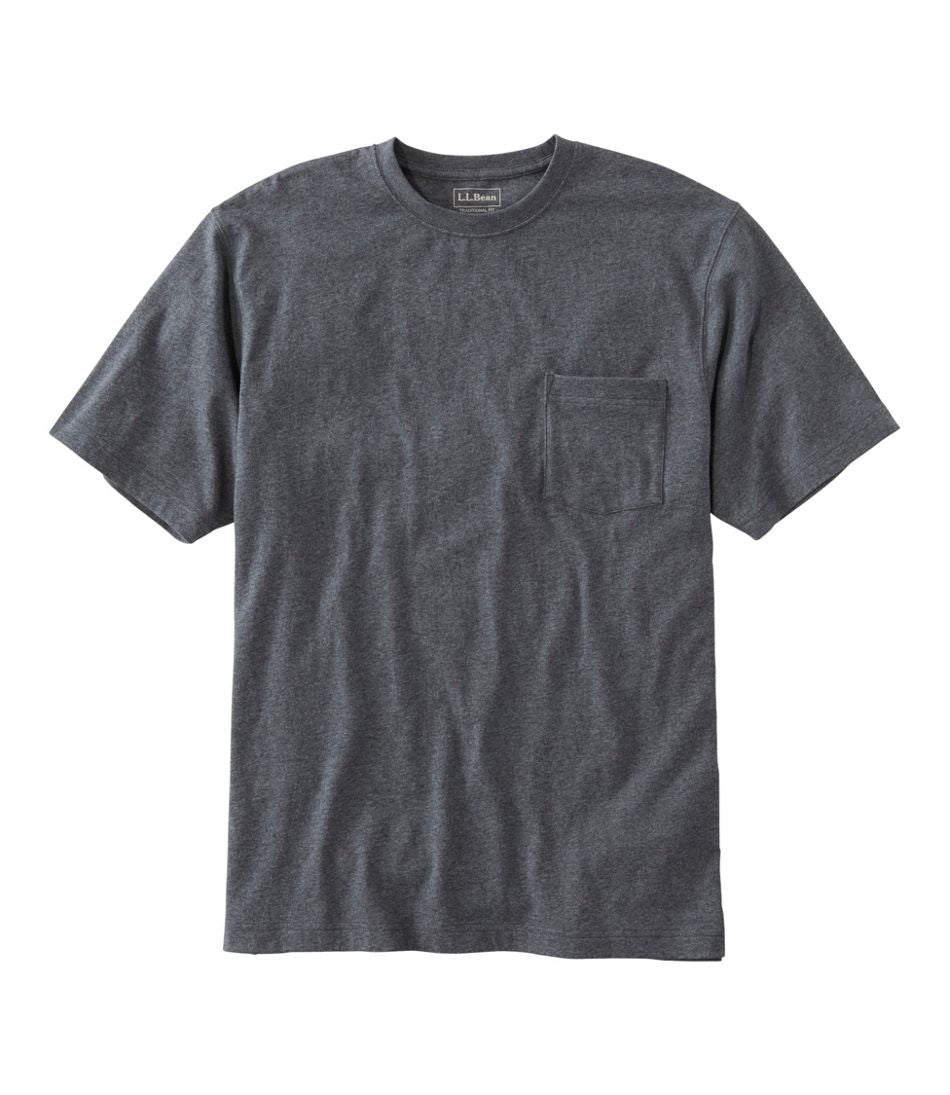 Men's Carefree Unshrinkable Tee with Pocket, Traditional Fit | L.L.Bean