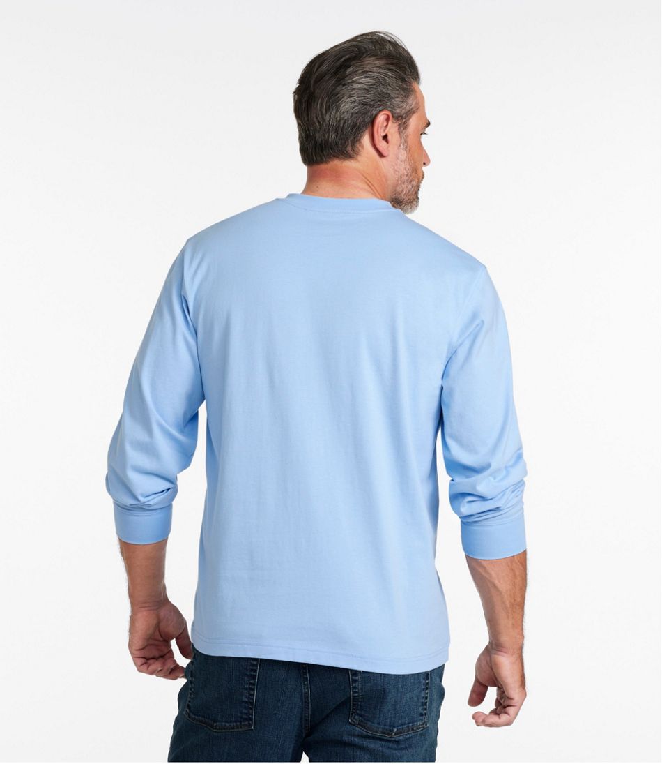 Men's Carefree Unshrinkable Tee, Traditional Fit, Long-Sleeve Henley | L.L.Bean