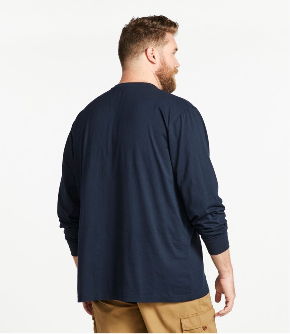 Men's Carefree Unshrinkable Tee, Traditional Fit, Long-Sleeve Henley | L.L.Bean