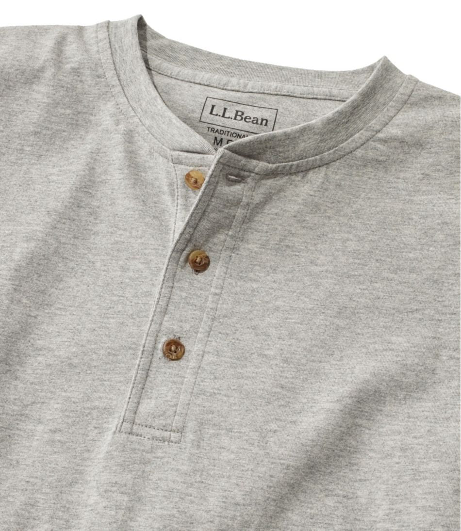Men's Carefree Unshrinkable Tee, Traditional Fit, Long-Sleeve Henley | L.L.Bean