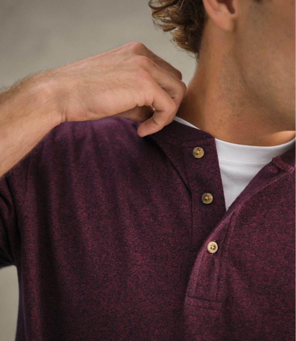 Men's Carefree Unshrinkable Tee, Traditional Fit, Long-Sleeve Henley | L.L.Bean