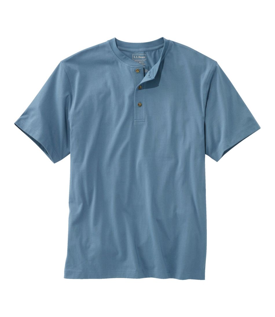 Men's Carefree Unshrinkable Tee, Traditional Fit, Henley | L.L.Bean