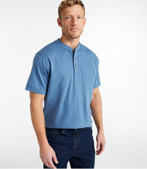 Men's Carefree Unshrinkable Tee, Traditional Fit, Henley | L.L.Bean