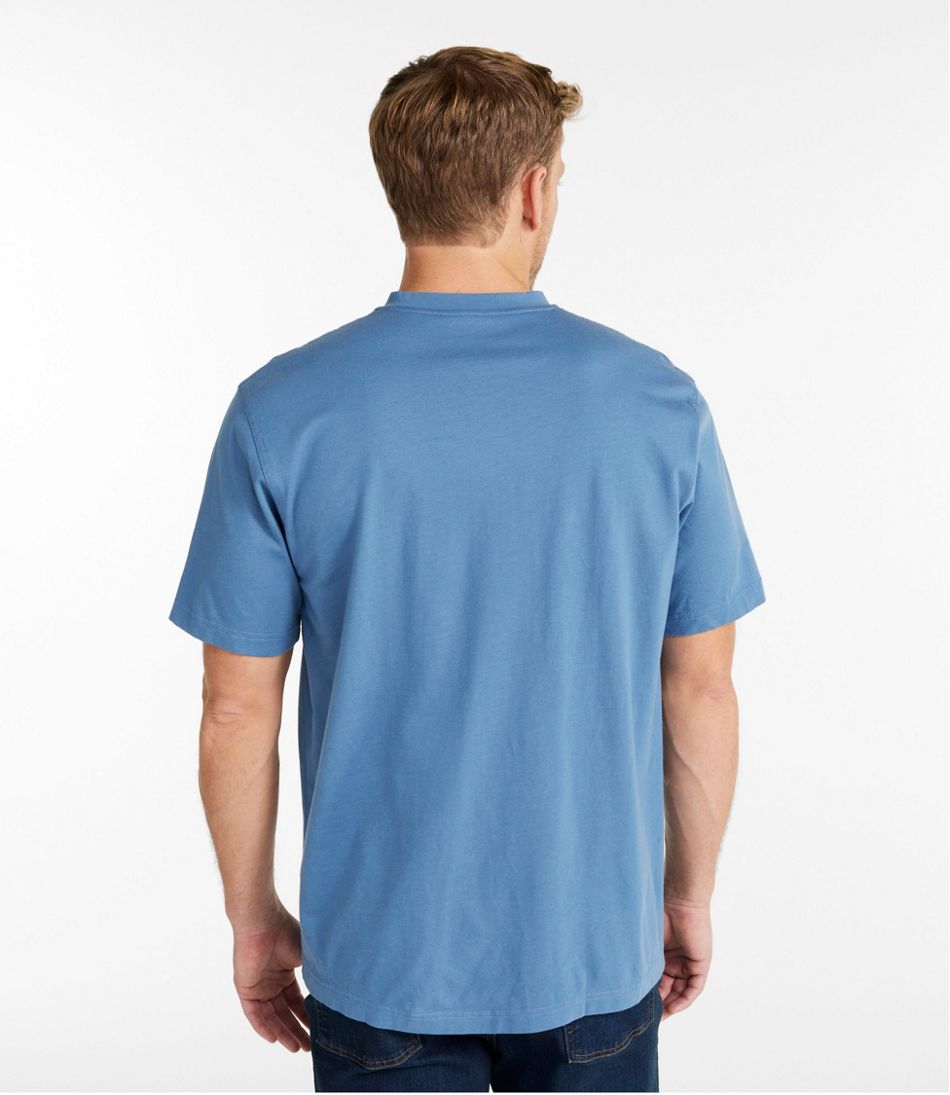 Men's Carefree Unshrinkable Tee, Traditional Fit, Henley | L.L.Bean
