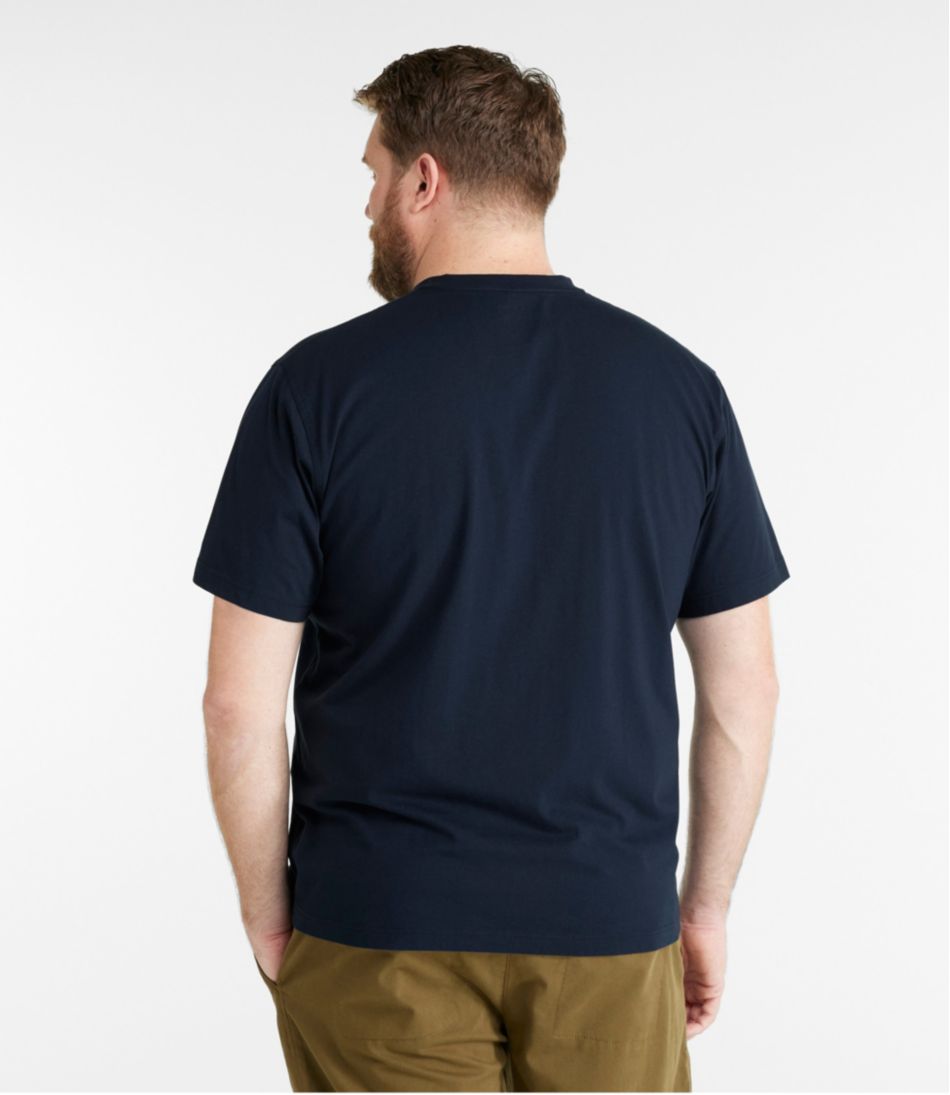 Men's Carefree Unshrinkable Tee, Traditional Fit, Henley | L.L.Bean