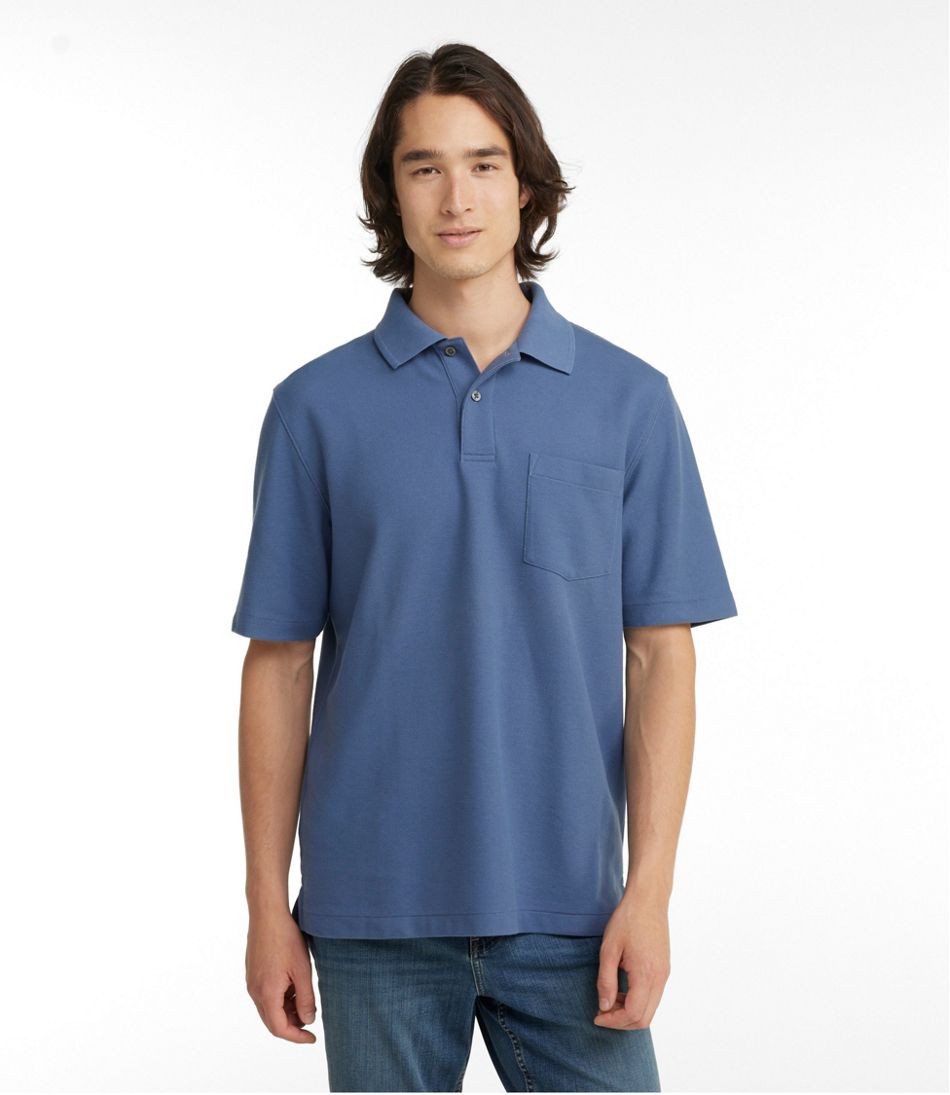 Men's Premium Double L® Polo, Hemmed Short-Sleeve with Pocket | L.L.Bean