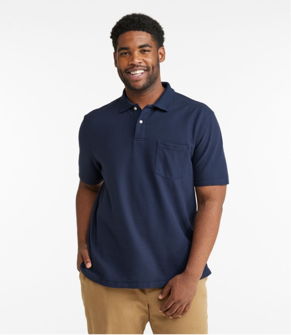 Men's Premium Double L® Polo, Hemmed Short-Sleeve with Pocket | L.L.Bean