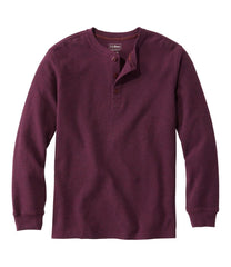 Men's Unshrinkable Mini-Waffle Henley, Long-Sleeve Traditional Fit | L.L.Bean