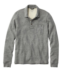 Men's Washed Cotton Double-Knit Polo, Long-Sleeve | L.L.Bean