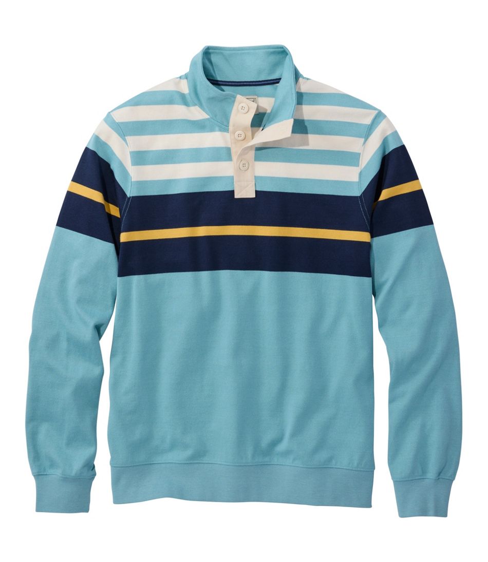 Men's Bean's Vintage Soft Rugby, Mockneck, Chest Stripe | L.L.Bean