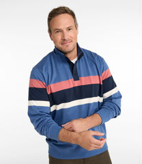 Men's Bean's Vintage Soft Rugby, Mockneck, Chest Stripe | L.L.Bean