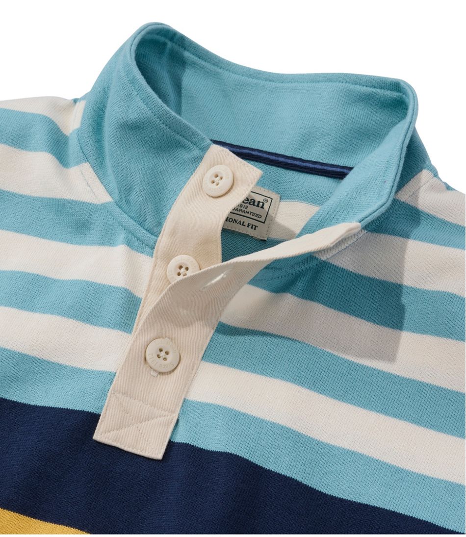 Men's Bean's Vintage Soft Rugby, Mockneck, Chest Stripe | L.L.Bean