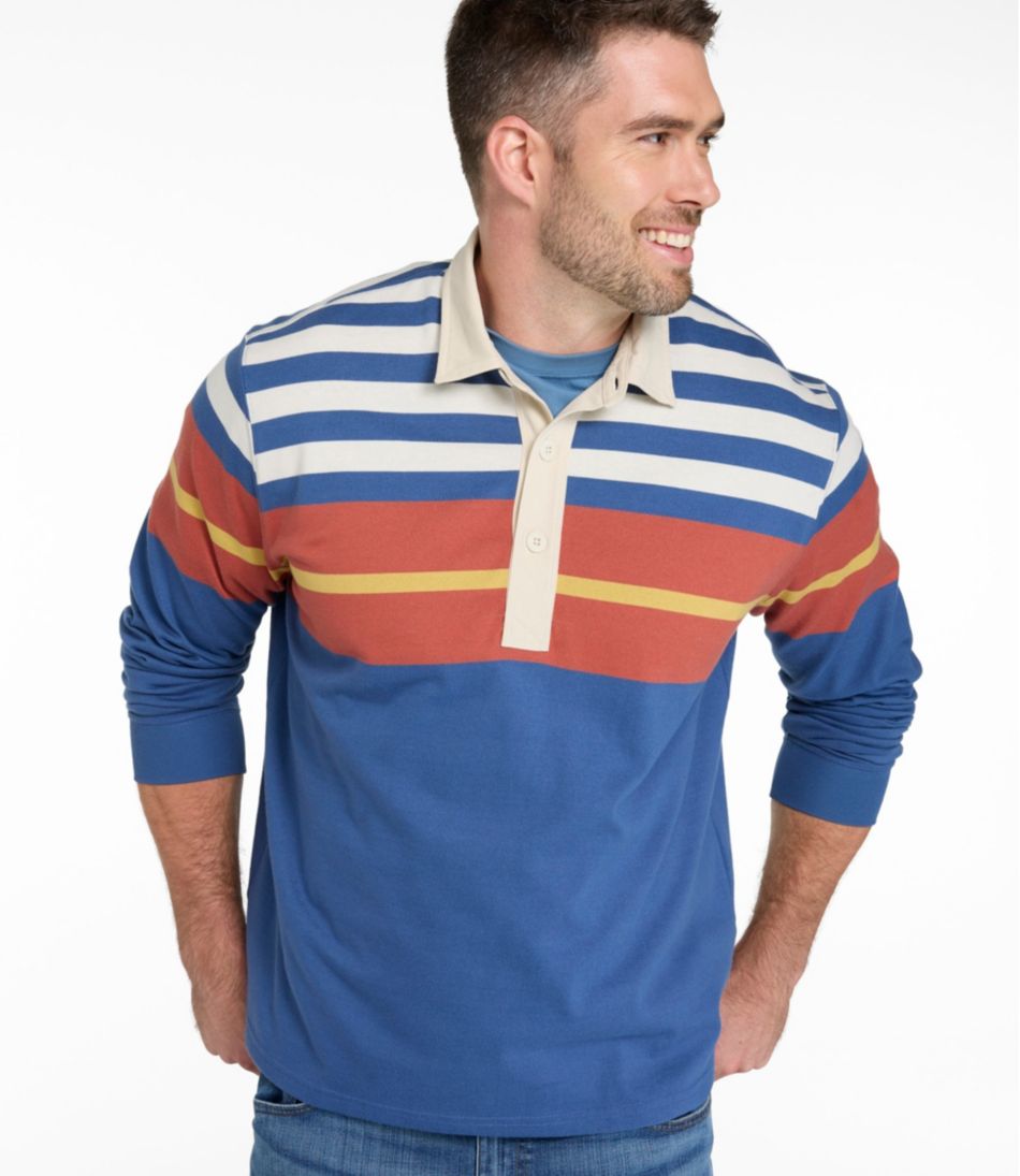 Men's Bean's Vintage Soft Rugby, Chest Stripe | L.L.Bean