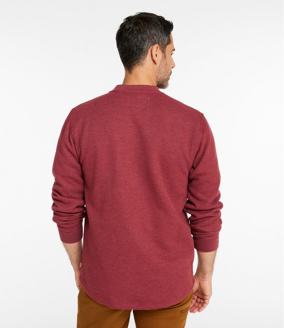 Men's Katahdin Iron Works® Bonded Waffle Fleece Henley | L.L.Bean