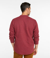 Men's Katahdin Iron Works® Bonded Waffle Fleece Henley | L.L.Bean