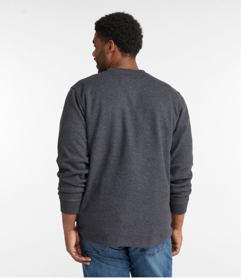 Men's Katahdin Iron Works® Bonded Waffle Fleece Henley | L.L.Bean