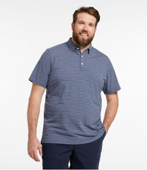 Men's Comfort Stretch Performance® Pima Polo, Short-Sleeve, Stripe | L.L.Bean