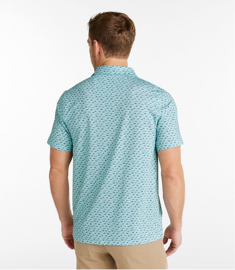 Men's Comfort Stretch Performance® Party Polo, Slightly Fitted, Short-Sleeve, Print | L.L.Bean