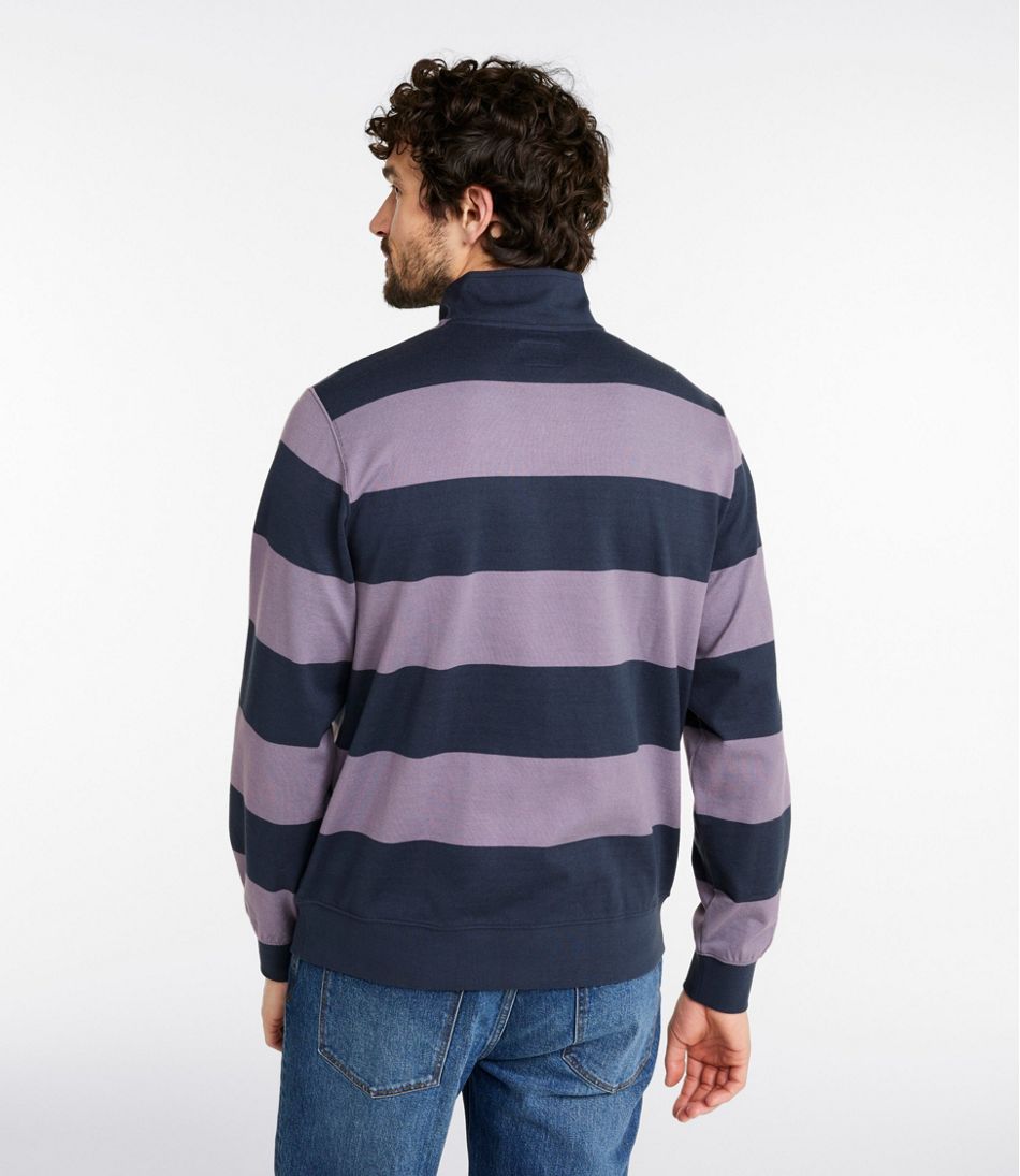 Men's Bean's Vintage Soft Rugby, Mockneck, Stripe | L.L.Bean