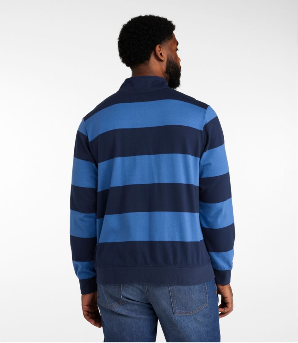 Men's Bean's Vintage Soft Rugby, Mockneck, Stripe | L.L.Bean