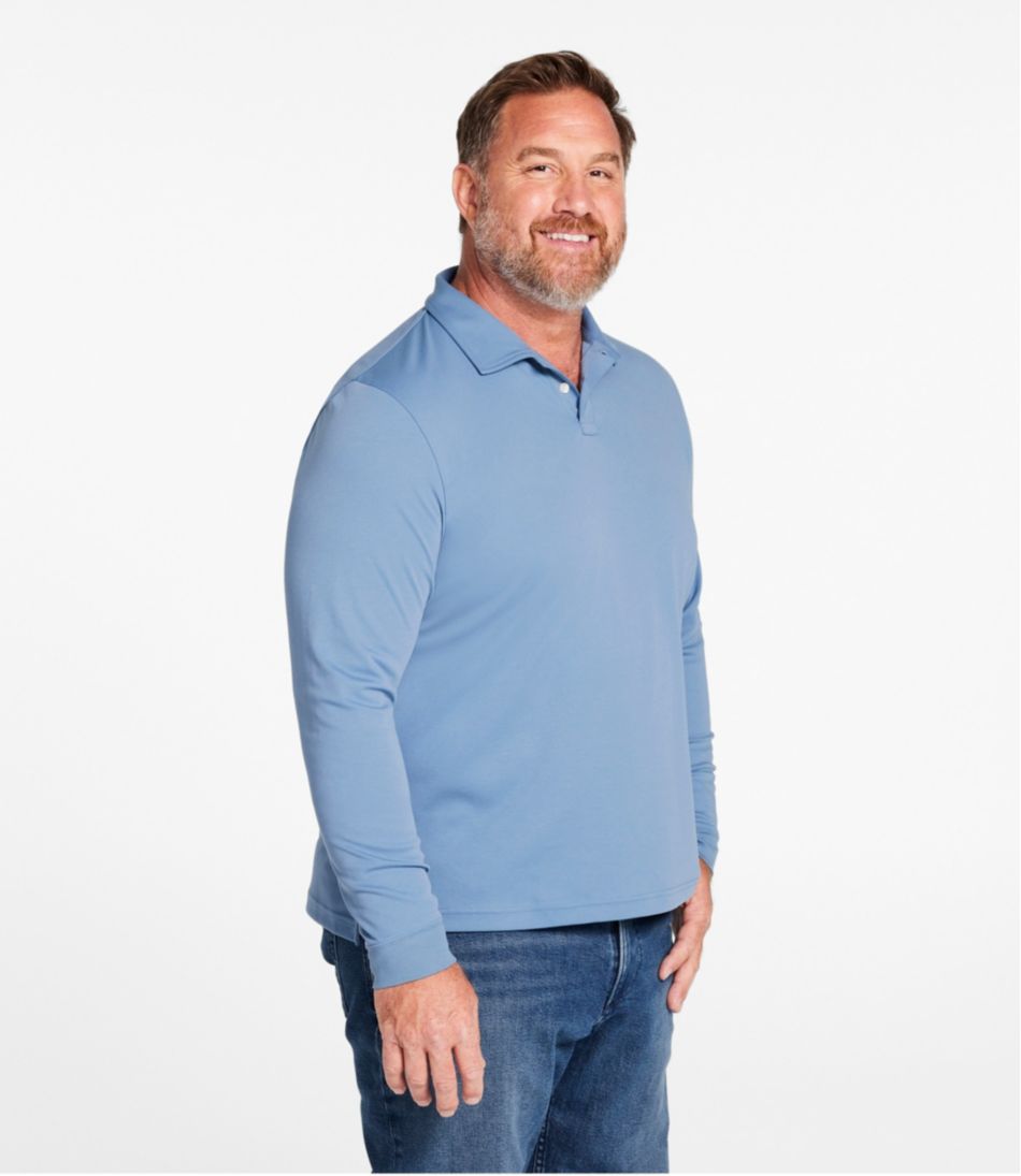 Men's Comfort Stretch Performance® Polo, Long-Sleeve, Slightly Fitted | L.L.Bean