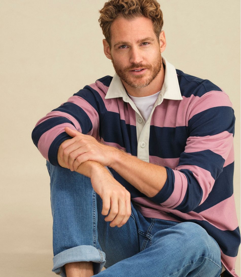 Men's Bean's Vintage Soft Rugby, Stripe | L.L.Bean