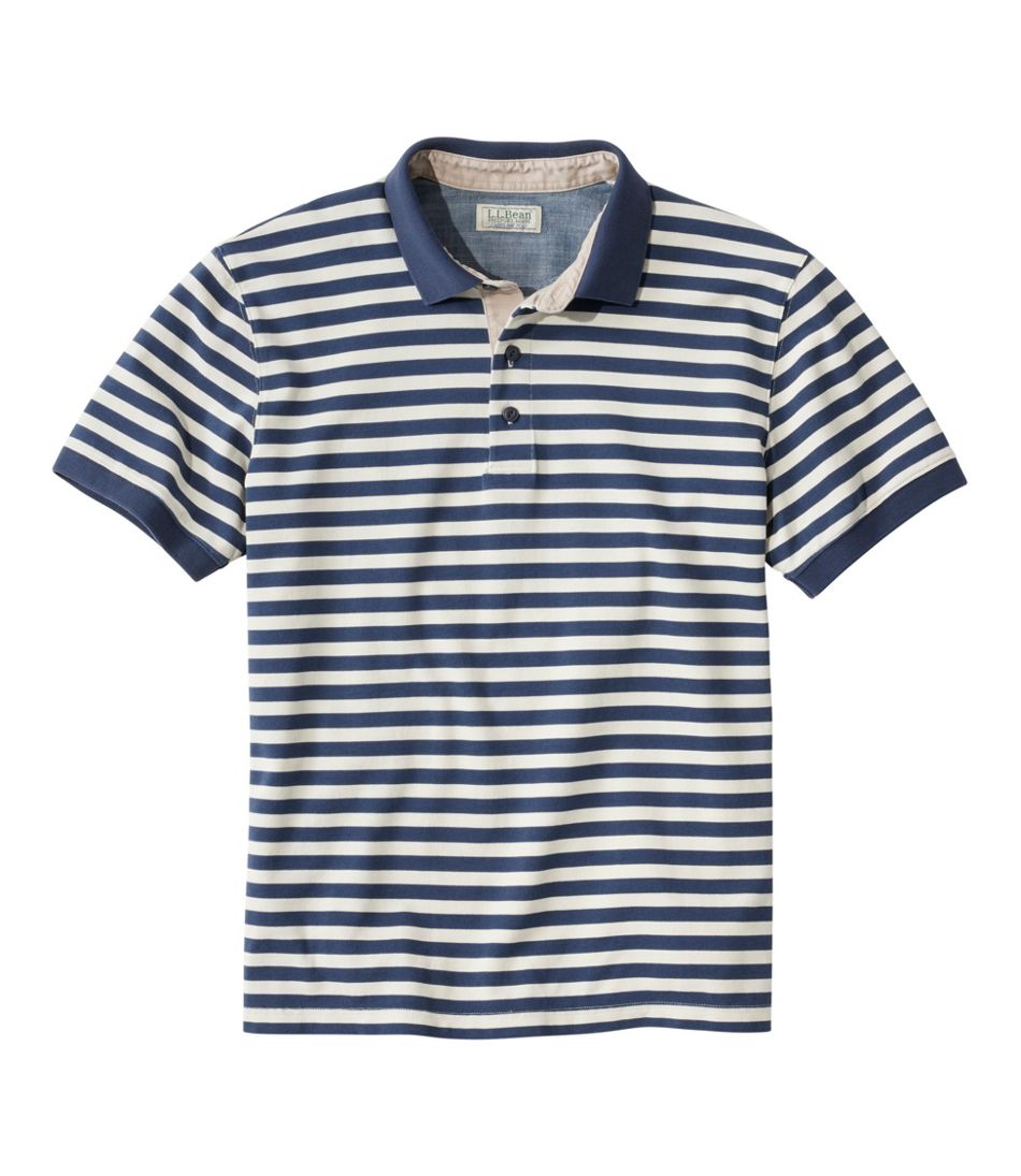 Men's Casco Bay Rugged Polo, Short-Sleeve, Stripe | L.L.Bean